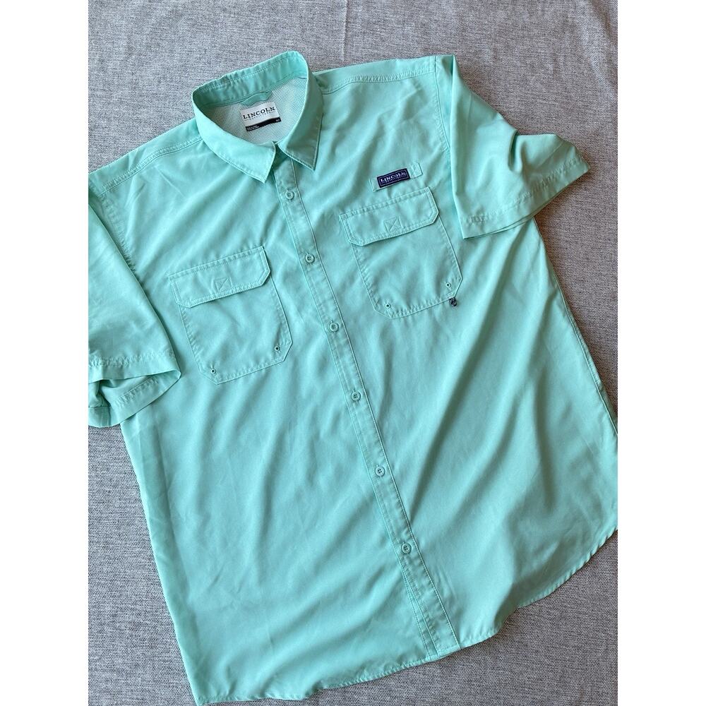 Lincoln Outfitters Men's XLT‎ Shirt Button Down Fishing Hiking Outdoor Quick Dry